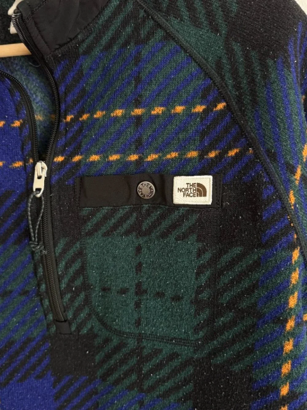 [Top & Pants Set] The North Face Men’s Fleece Plaid Print Gordon Lyons Jacket